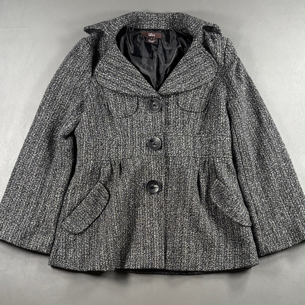 Luii by Anthropologie Tweed Wool Blend Jacket